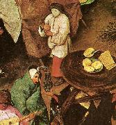 Pieter Bruegel detalj fran fastlagens strid med fastan oil painting